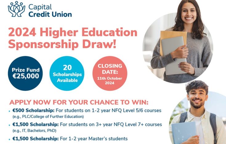 Unlock Your Future with Capital Credit Union’s 2024 Higher Education Scholarship Draw