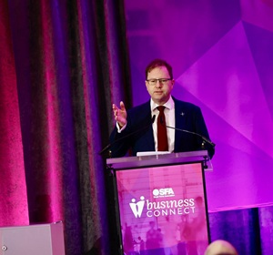 Small firms’ leaders brave the wind and rain to gather for largest business networking event in Ireland